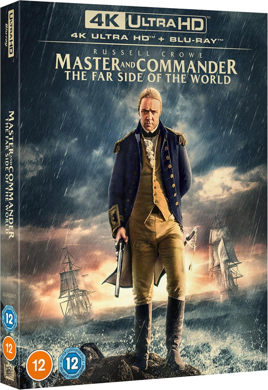 Master and Commander - The Far Side of the World 4K UHD + Blu-ray with Slipcover (20th Century Studios/Region Free) LIMIT 1 PER CUSTOMER
