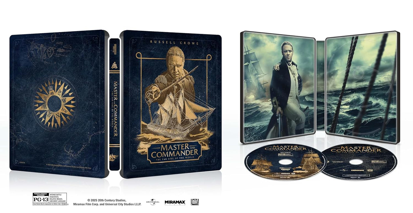Master and Commander 4K UHD + Blu-ray SteelBook (Disney U.S.) LIMIT 1 PER CUSTOMER
