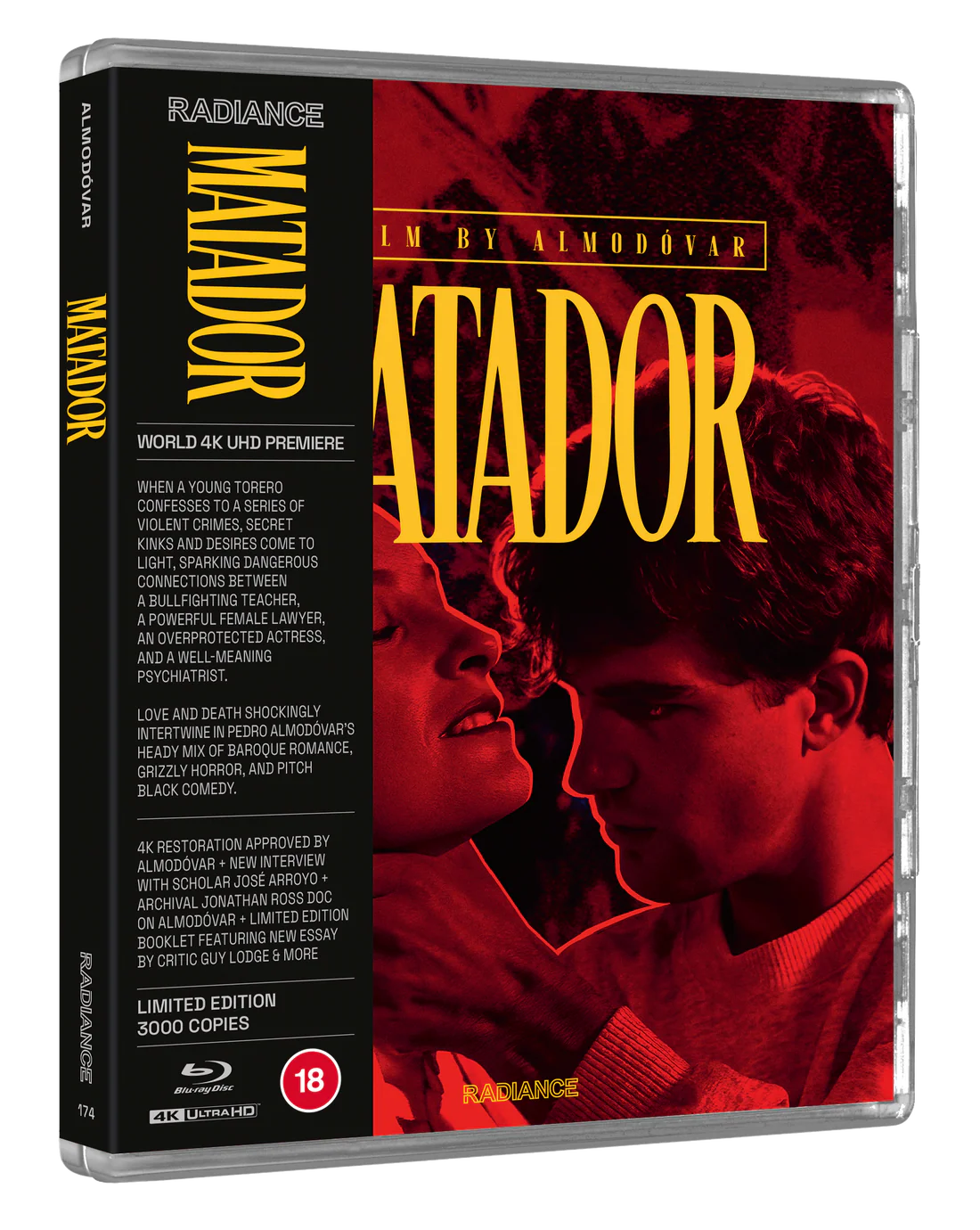 Matador 4K UHD + Blu-ray Limited Edition (Radiance Films UK/Region Free) [Preorder]