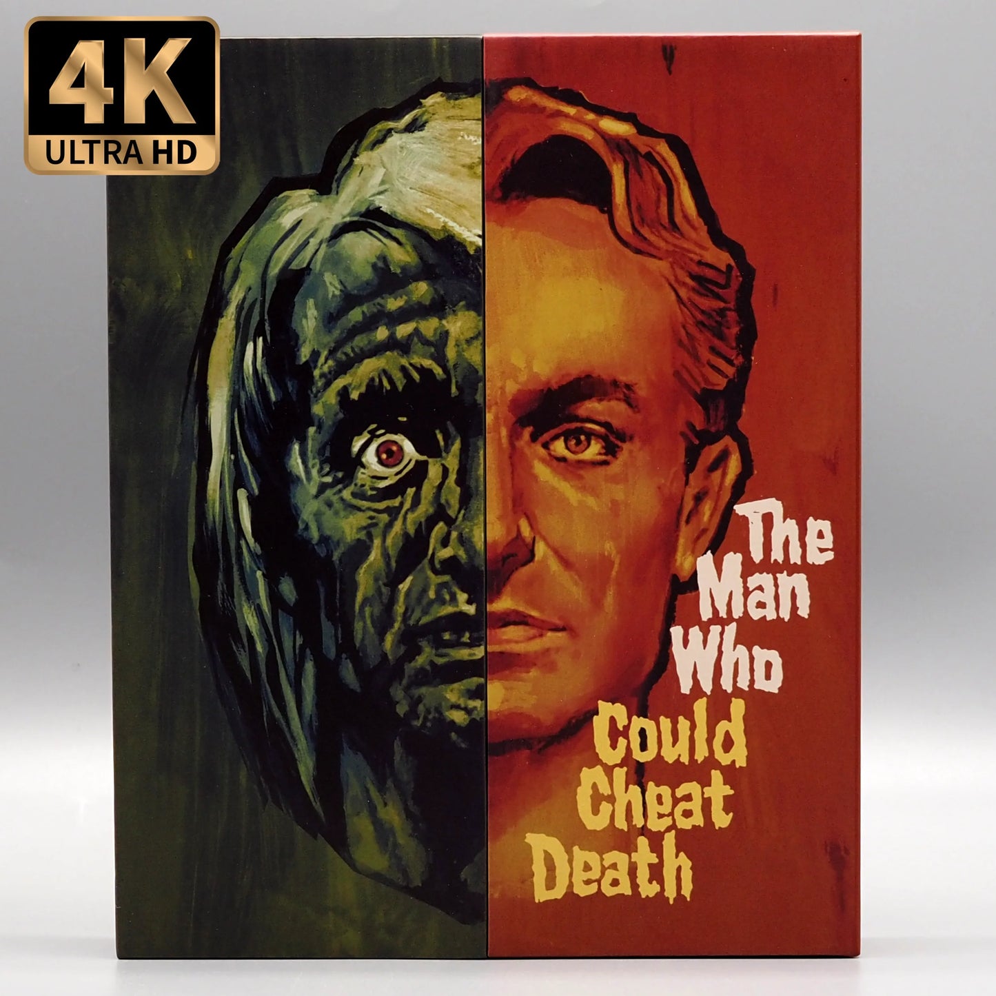 The Man Who Could Cheat Death 4K UHD + Blu-ray with Limited Edition Splitbox + Slipcover combo (Vinegar Syndrome)