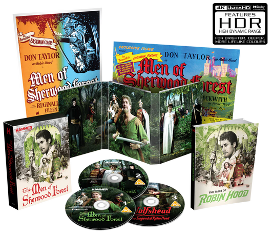 The Men Of Sherwood Forest Limited Collectors Edition 4K Ultra HD + Blu-ray (Hammer Films/Region Free) [Preorder]