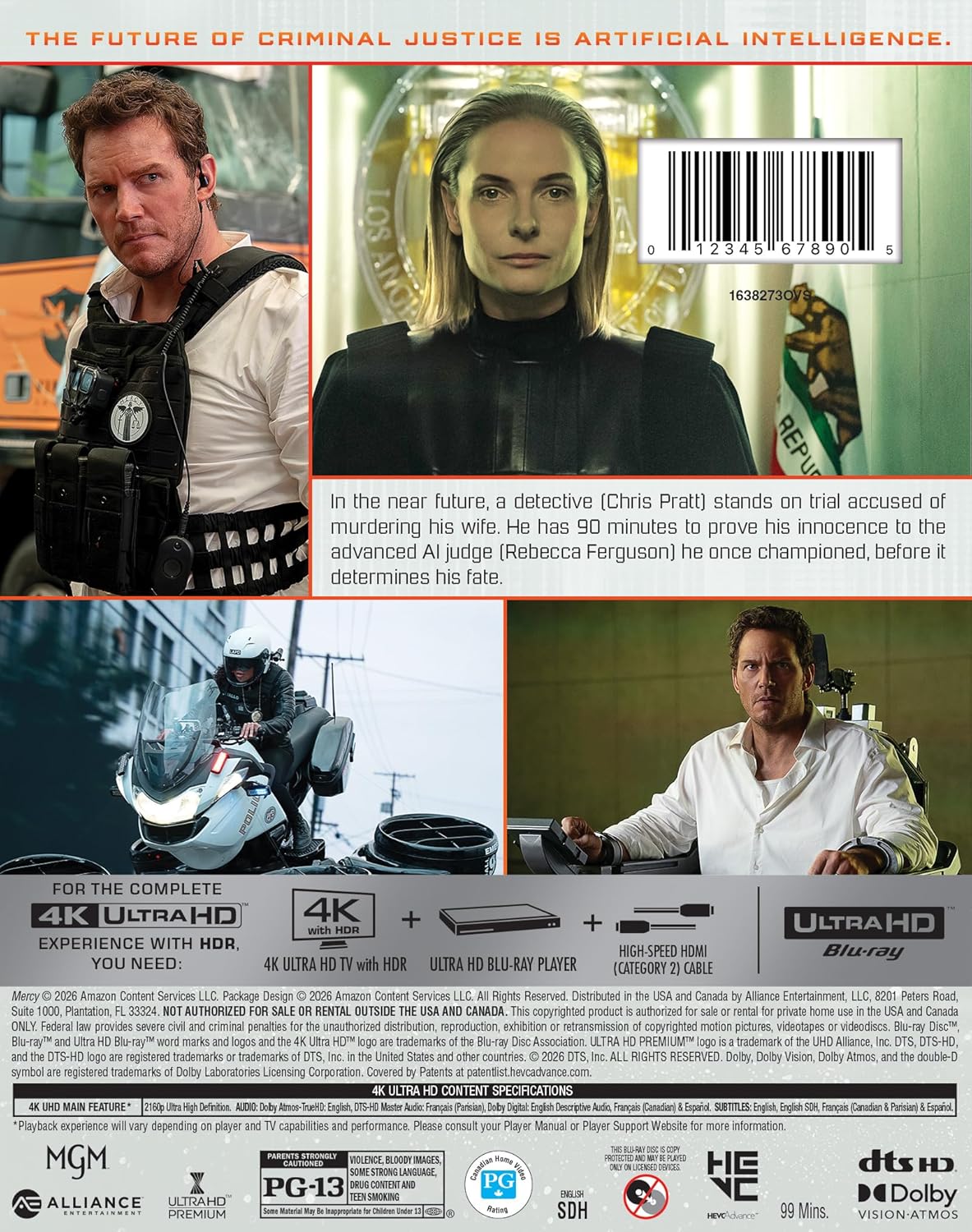 Mercy 4K UHD with Slipcover (MGM)