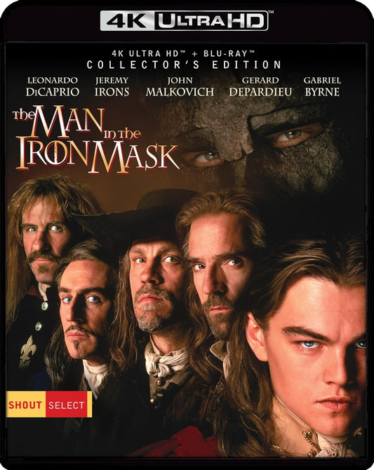 The Man in the Iron Mask Collector's Edition 4K UHD + Blu-ray (Shout Factory)