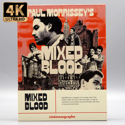 Mixed Blood 4K UHD + Blu-ray with Limited Edition J-card MediaBook Slipcase (Cinématographe) LIMIT 1 PER CUSTOMER