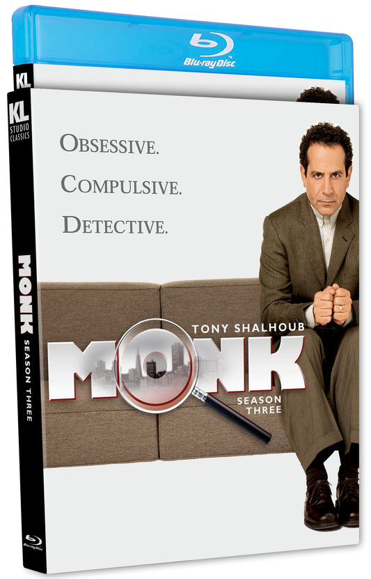 Monk: The Complete Third Season Blu-ray with Slipcover (Kino Lorber) [Preorder]