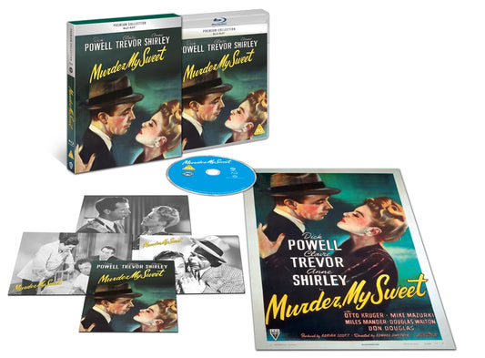 Murder My Sweet (1944) Blu-Ray The Premium Collection with Slipcase + Art Cards + Poster (Warner Bros/Region Free)