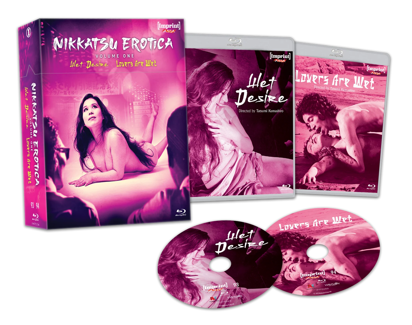 Nikkatsu Erotica - Volume One: Wet Desire (1972) / Lovers Are Wet (1973) - Blu-ray Limited Edition Hardbox - Imprint Asia #93 - 94 (Imprint/Region Free) [Preorder]