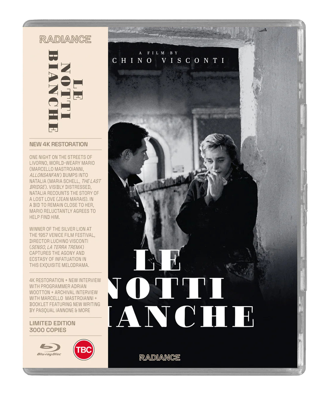 Le notti bianche Blu-ray Limited Edition (Radiance Films UK/Region B) [Preorder]