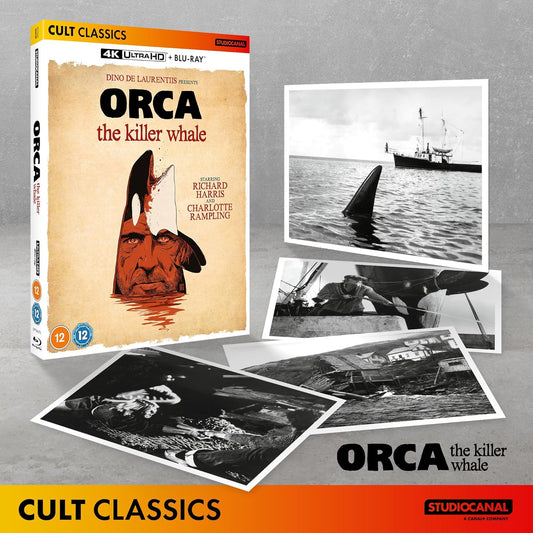 Orca The Killer Whale 4K Ultra HD + Blu-Ray with Slipcover (StudioCanal/Region Free/B)