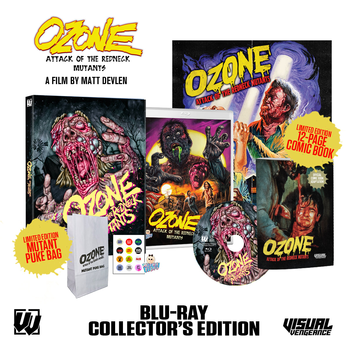 Ozone: Attack Of The Redneck Mutants Blu-ray with Slipcover (Visual Vengeance Collector's Edition) [Preorder]