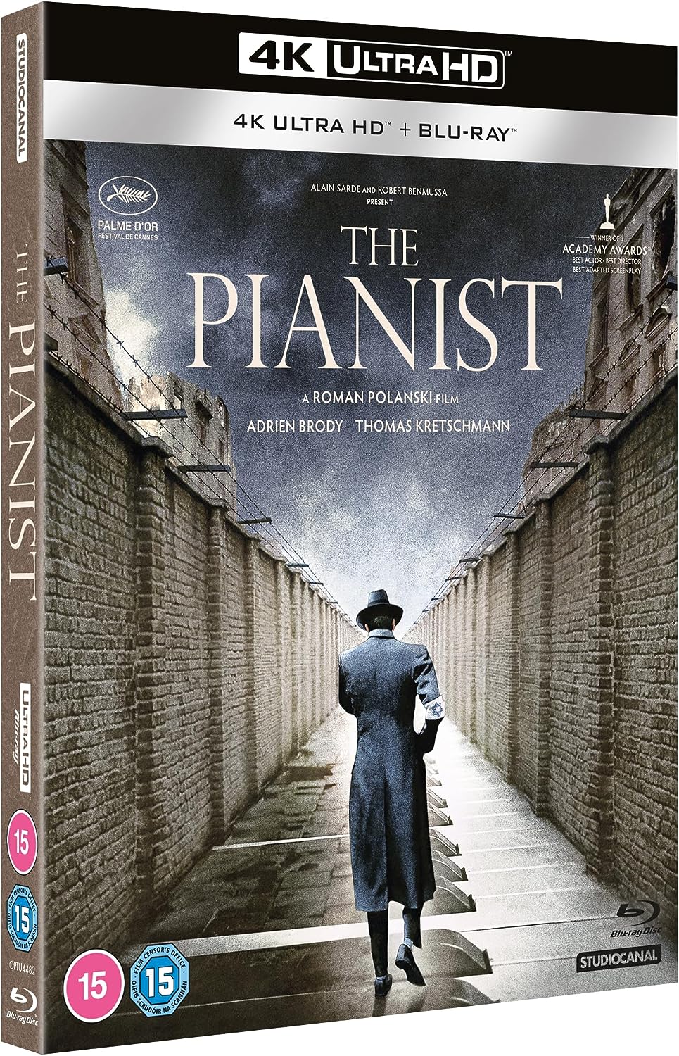 The Pianist 4K UHD + Blu-ray with Slipcover (StudioCanal UK/Region Free/B)