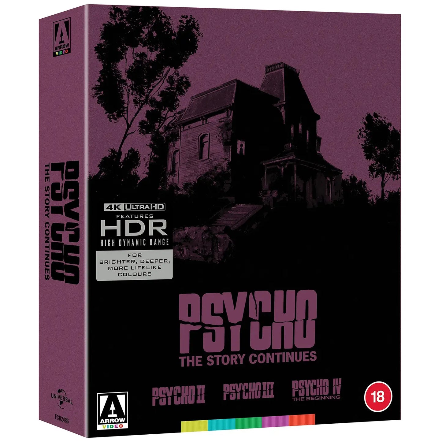 Psycho - The Story Continues (Psycho II, III, & IV) 4K UHD (Arrow UK)