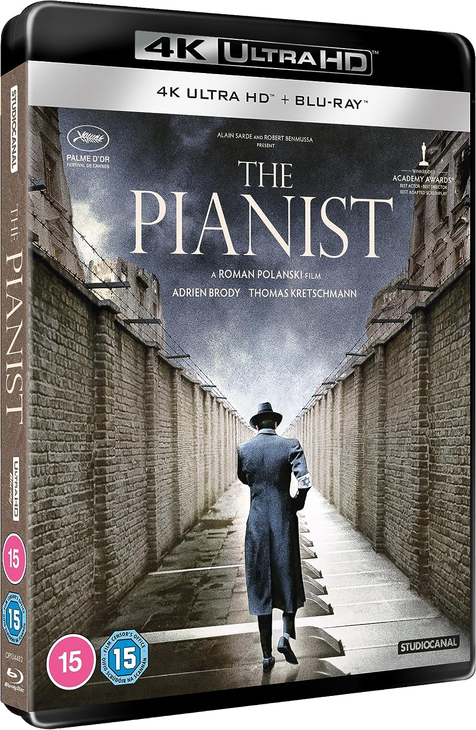The Pianist 4K UHD + Blu-ray with Slipcover (StudioCanal UK/Region Free/B)