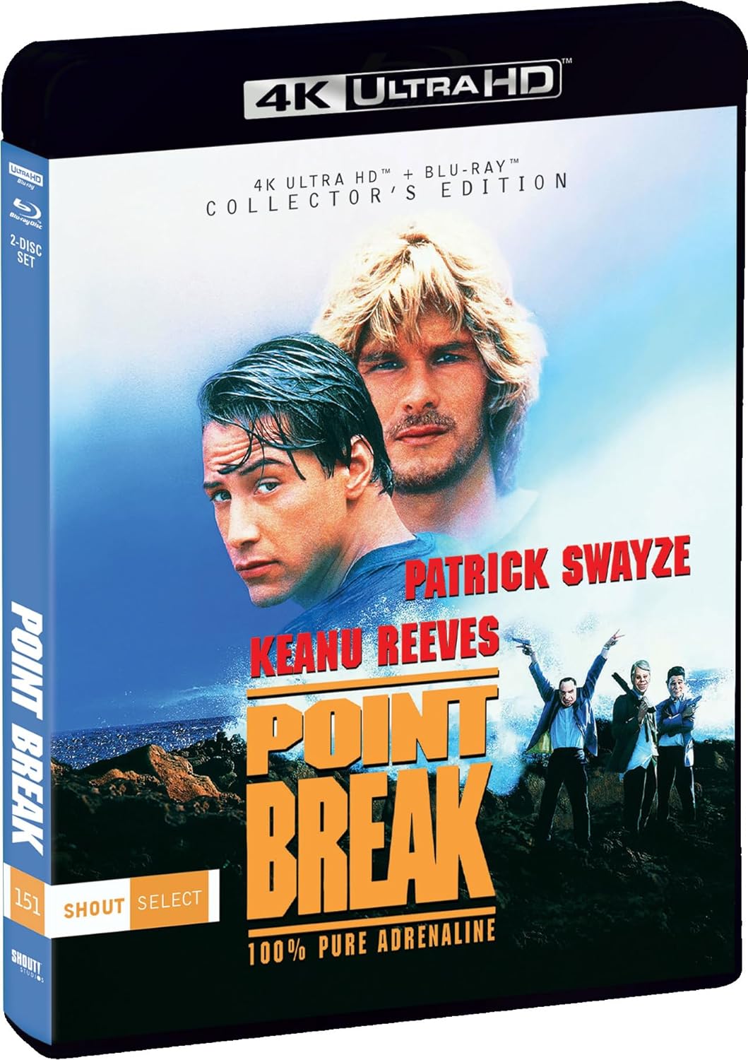 Point Break 4K UHD + Blu-ray Collector's Edition with Slipcover (Shout Factory)