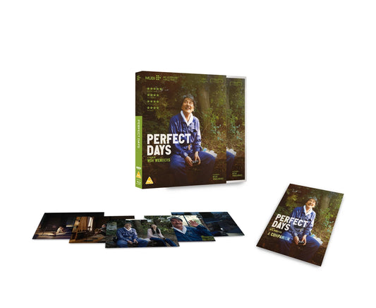 Perfect Days Limited Collector's Edition 4K UHD + Blu-ray with Slipcase + Booklet + Cards (Mubi UK/Region Free/B)