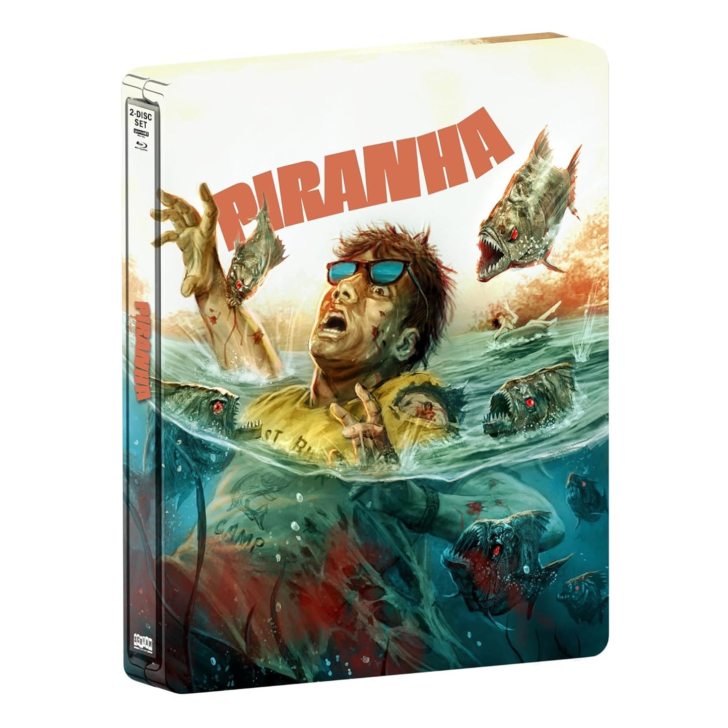 Piranha 4K UHD + Blu-ray Limited Edition SteelBook (Scream Factory) LIMIT 1 PER CUSTOMER