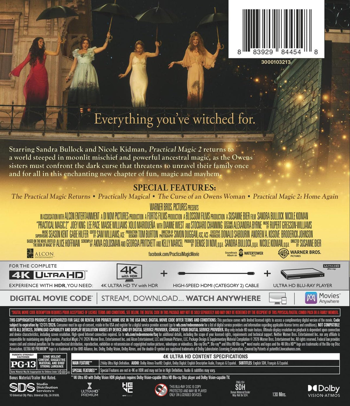Practical Magic 2 4K UHD (Warner Bros.) [Preorder]