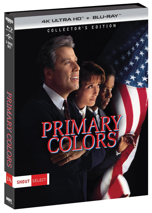 Primary Colors 4K UHD + Blu-ray with Slipcover (Shout Factory) [Preorder]