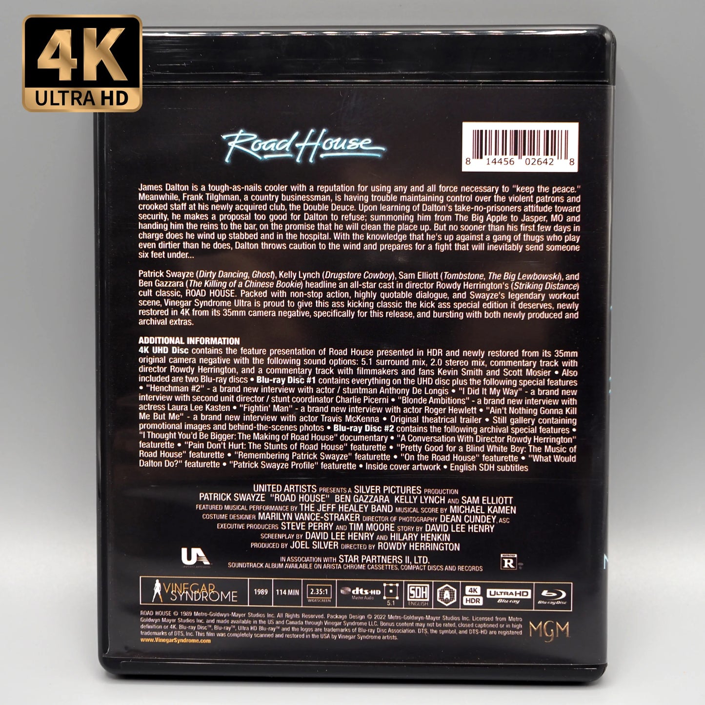 Road House 4K UHD + Blu-ray Standard Edition (Vinegar Syndrome)