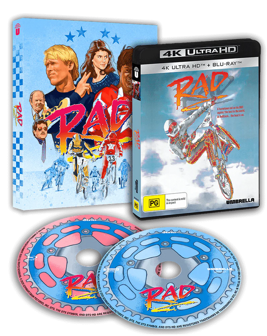 Rad (1986) 4K UHD + Blu-ray with Slipcover (Umbrella Entertainment/Region Free) [Preorder]