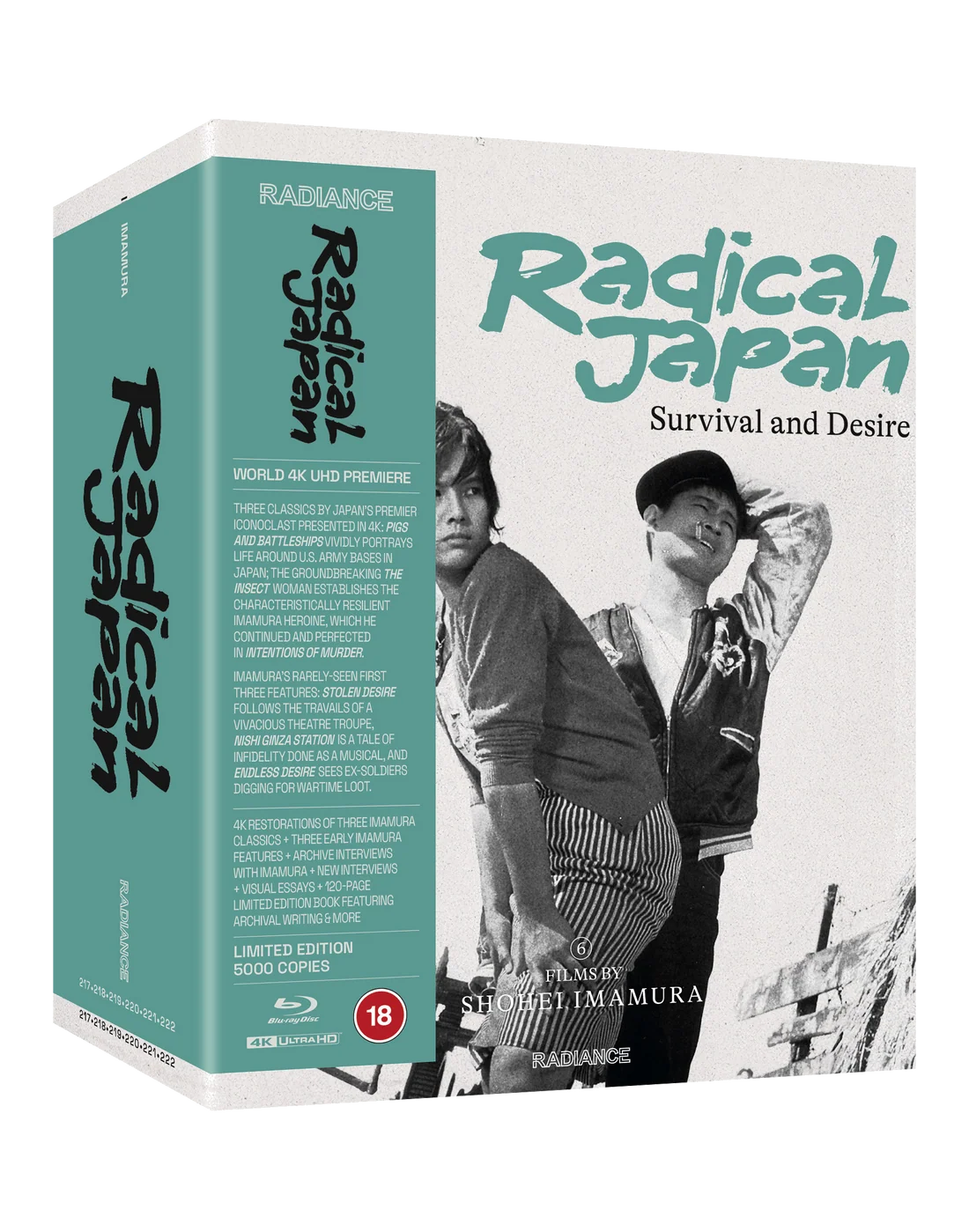 Radical Japan: Survival and Desire - Six Films by Shohei Imamura 4K UHD + Blu-ray Limited Edition Box Set (Radiance Films UK/Region Free/B) [Preorder]