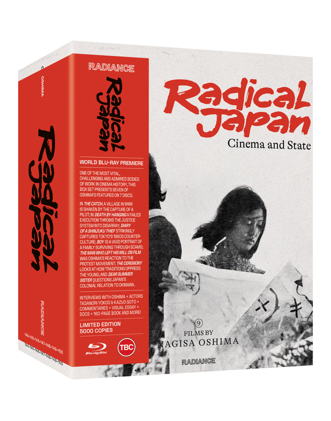 Radical Japan: Cinema and State - Nine Films by Nagisa Oshima Limited Edition Blu-ray (Radiance Films UK/Region Free) [Preorder]