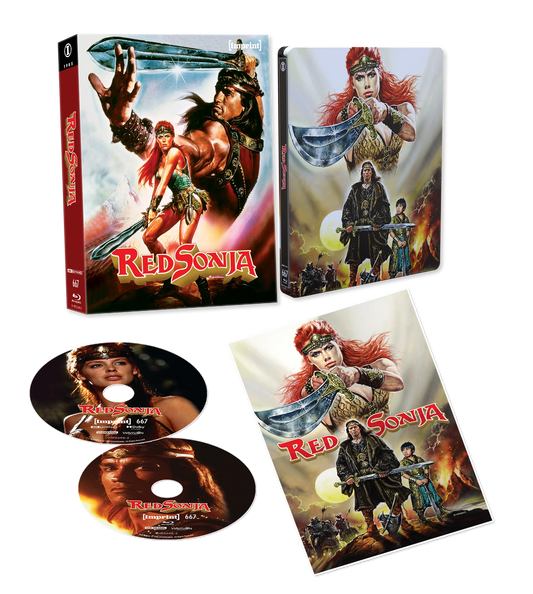 Red Sonja (1985) - 4K UHD + Blu-ray Limited Edition SteelBook in 3D Lenticular Hardcase + Poster (Imprint/Region Free) [Preorder]