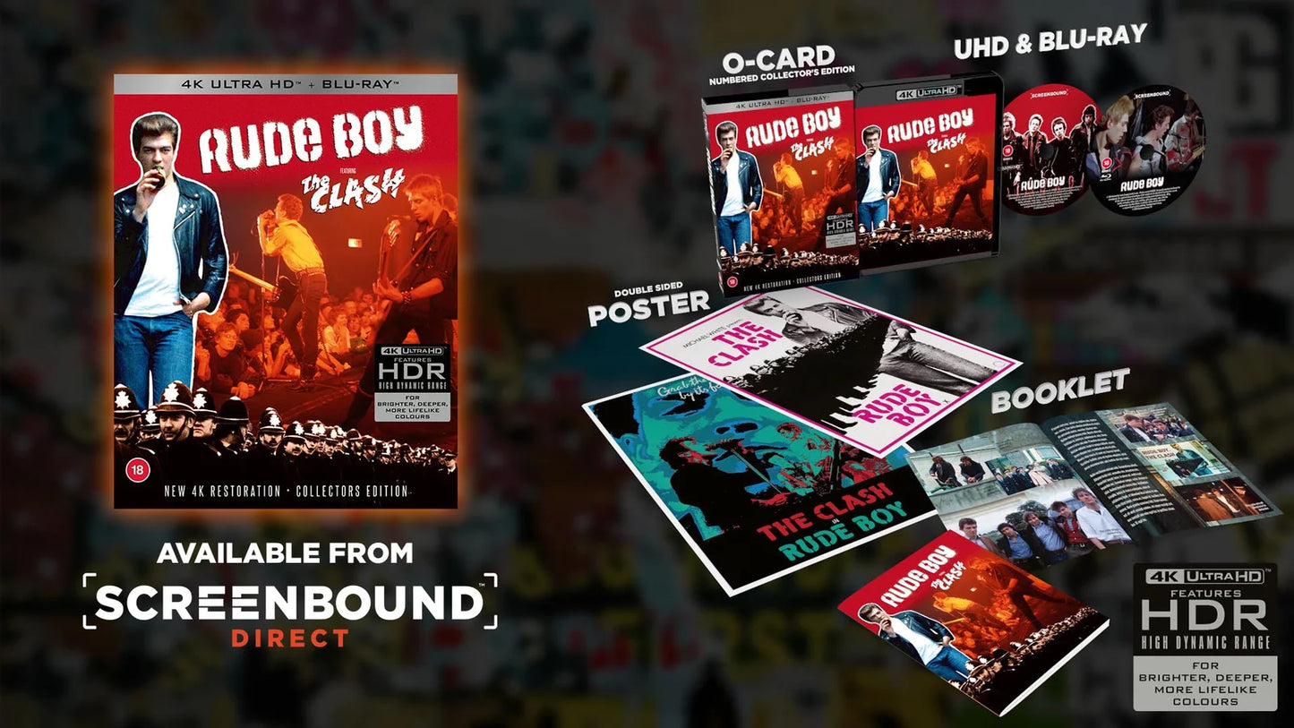 Rude Boy Limited Edition 4K Ultra HD + Blu-Ray with Slipcover + Booklet + Poster (Screenbound/Region Free) [Preorder]