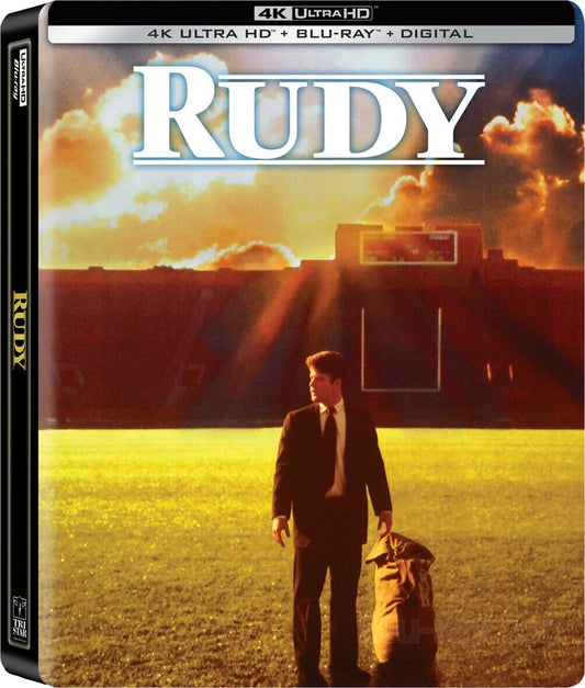 Rudy 30th Anniversary 4K SteelBook Edition (Sony U.S.) with Loose Shrink Wrap (See photo)