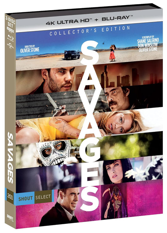 Savages 4K UHD + Blu-ray with Slipcover (Shout Factory) [Preorder]
