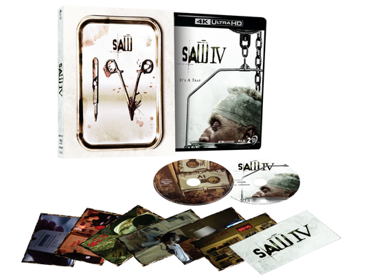 Saw IV (2007) – 4K UHD + Blu-ray Limited Edition 3D Lenticular Hardcase + Art Cards (ViaVision/Region Free) [Preorder]