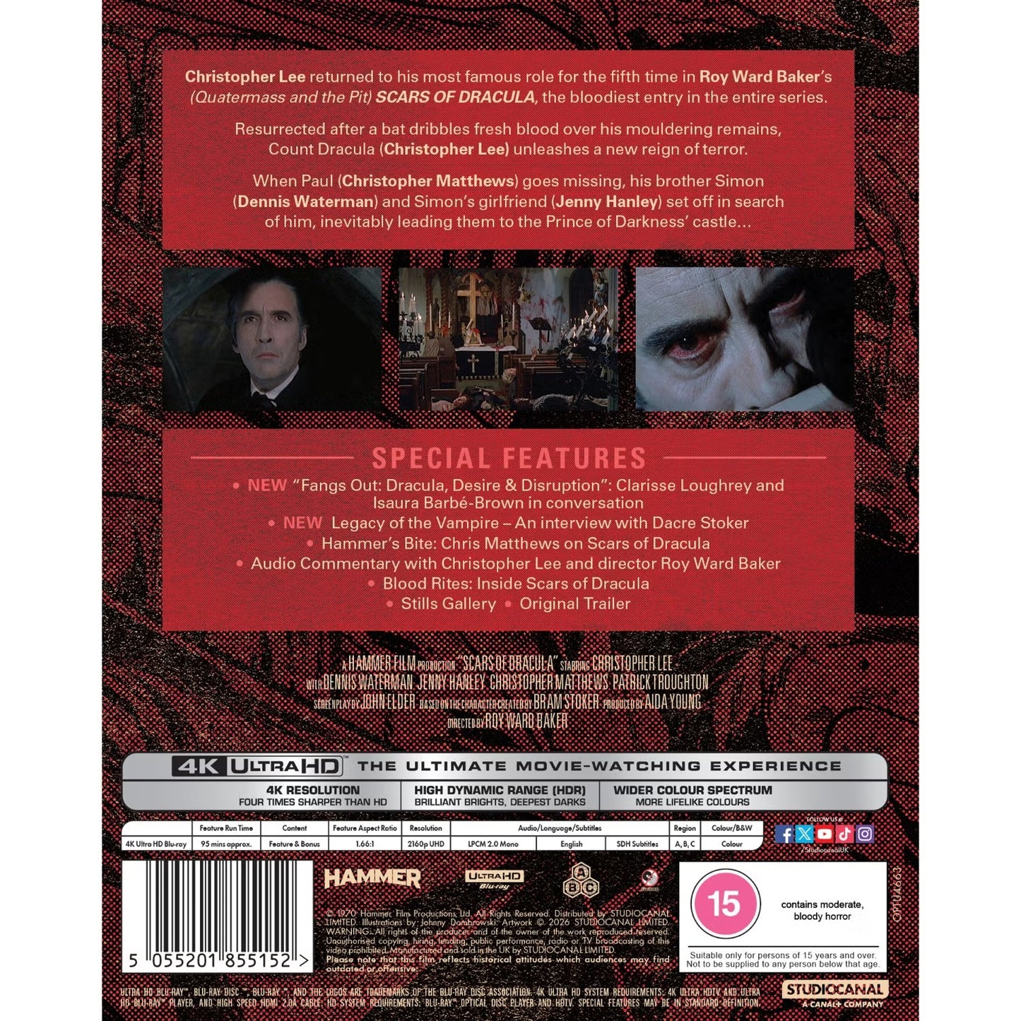 Scars of Dracula 4K UHD with Slipcover (StudioCanal/Region Free)