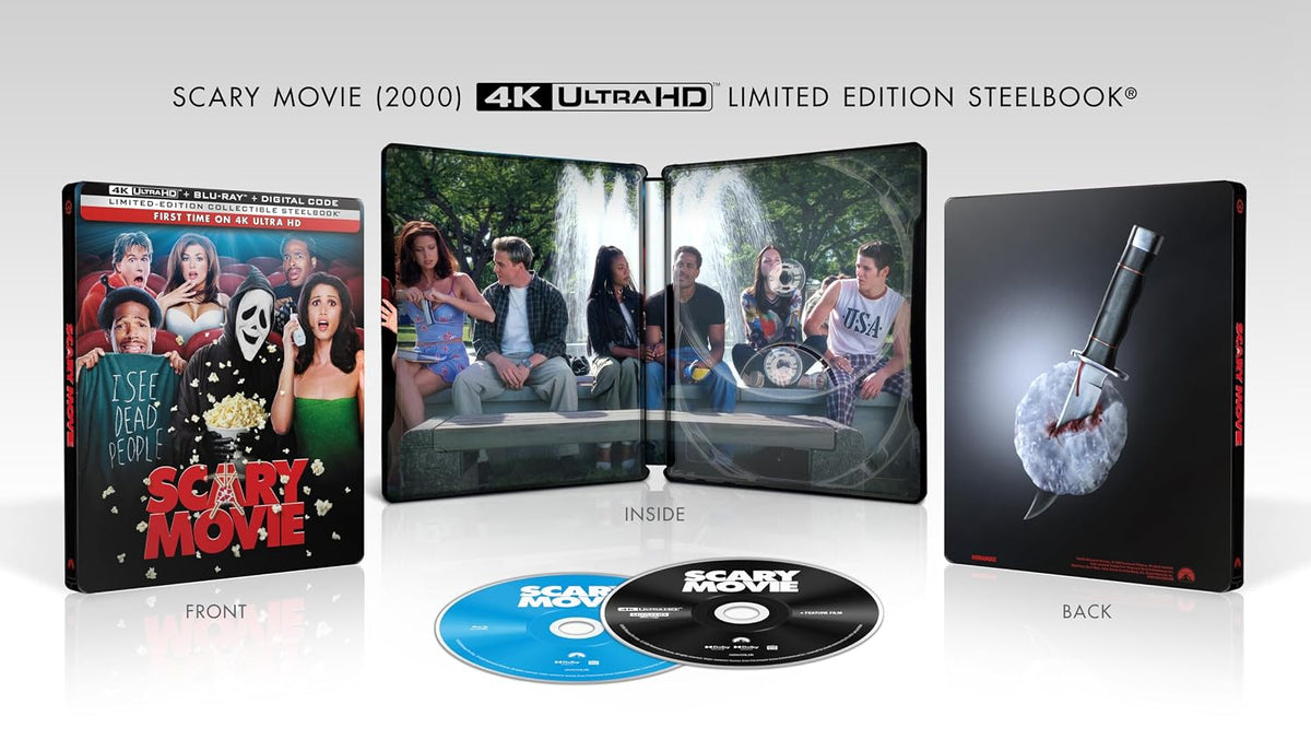 Scary Movie (2000) Limited Edition 4K UHD + Blu-ray Steelbook (Paramount U.S.)