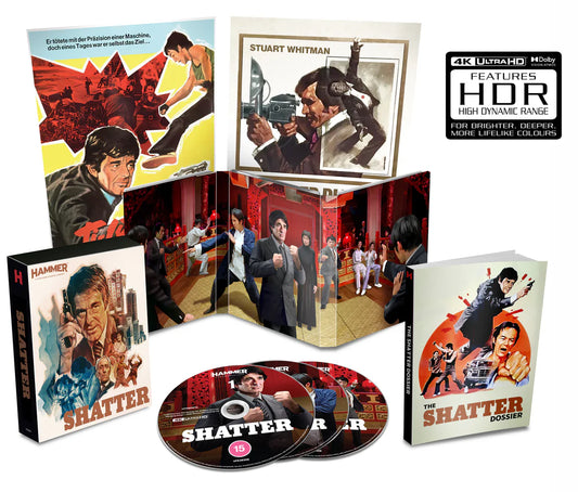 Shatter Limited Collector’s Edition 4K UHD + Blu-ray with Deluxe Packaging + Booklet  (Hammer Films/Region Free) LIMIT 1 PER CUSTOMER