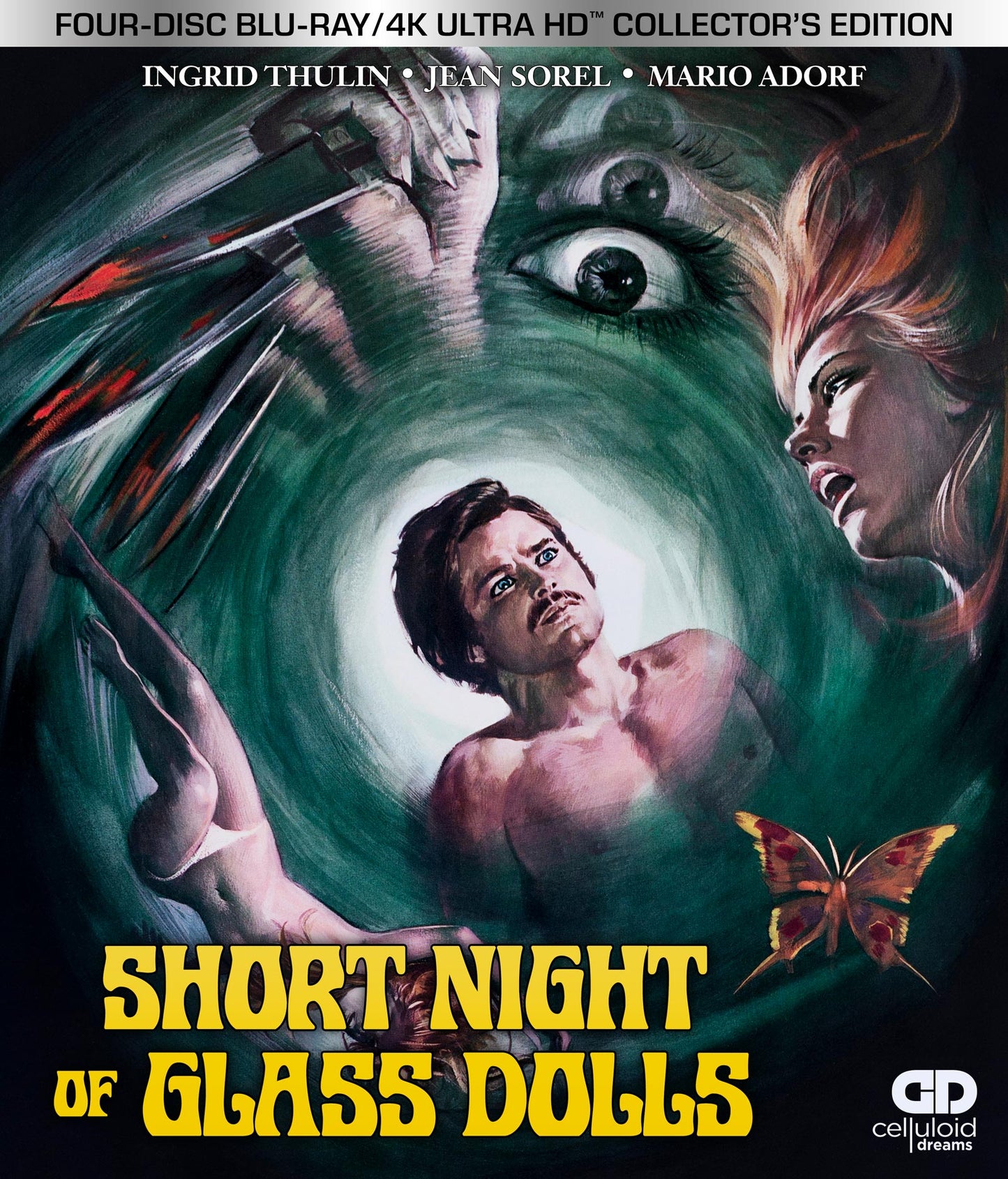 Short Night Of Glass Dolls 4K UHD + Blu-ray with Slipcase + Booklet (Celluloid Dreams)