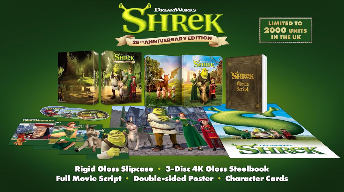Shrek 4K UHD 25th Anniversary Collector's Edition with SteelBook (Universal/Region Free)