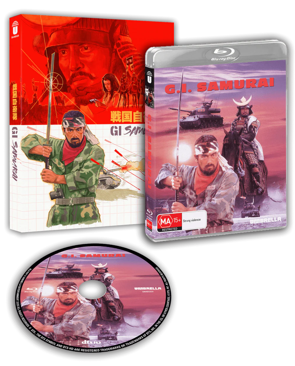 G.I. Samurai AKA Time Slip (1979) Blu-ray with Slipcover (Umbrella Entertainment/Region Free) [Preorder]