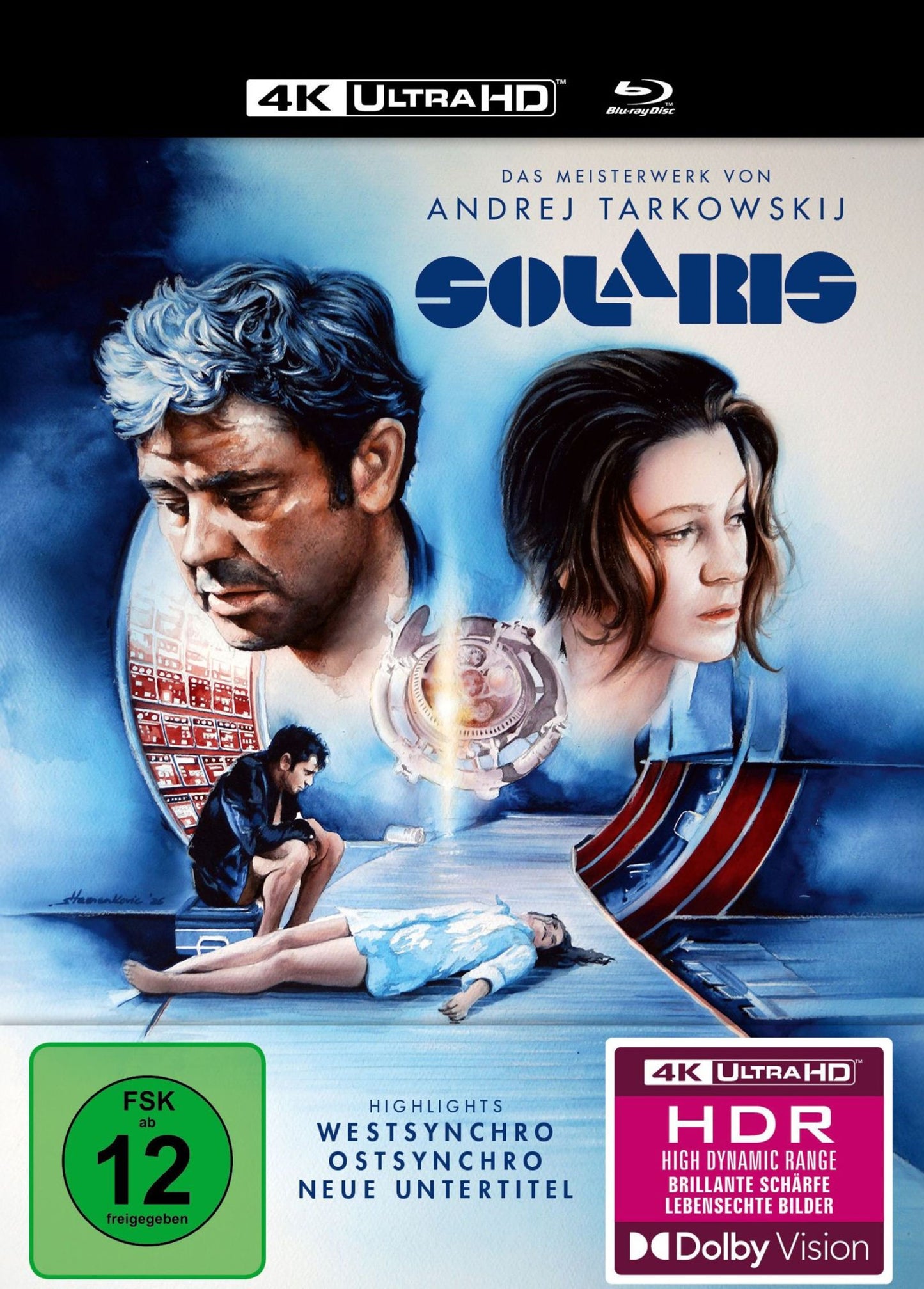 Solaris (1972) 4K UHD + Blu-ray Mediabook (Film Jewel/Region Free/B) [German Import]