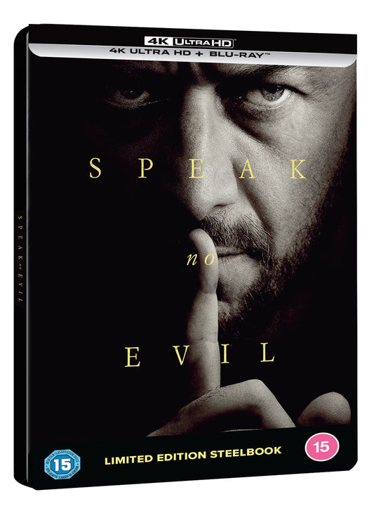 Speak No Evil 4K UHD + Blu-ray SteelBook (Universal/Region Free) [Preorder] LIMIT 1 PER CUSTOMER