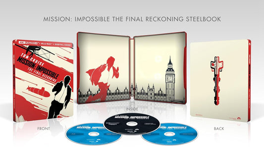 Mission: Impossible: The Final Reckoning 4K UHD + Blu-ray Steelbook (Paramount U.S.) [Preorder)