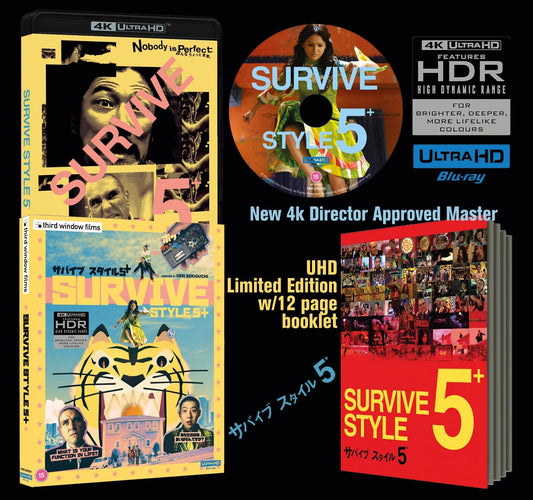 Survive Style 5+ 4K UHD Limited Edition with Slipcover + Booklet (Third Window Films/Region Free)
