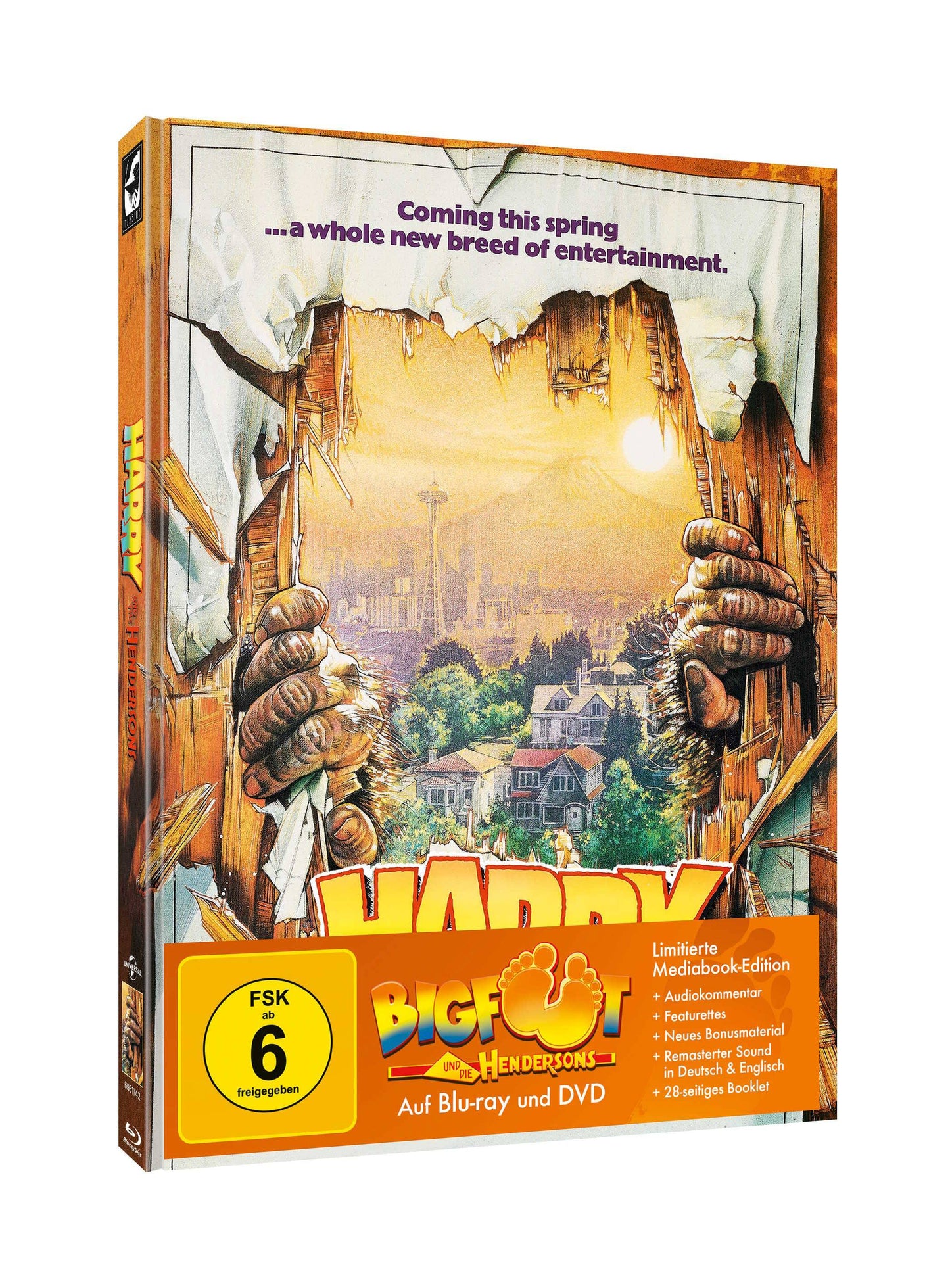 Harry and the Hendersons Blu-ray + DVD Mediabook Cover D (Turbine/Region B/2)