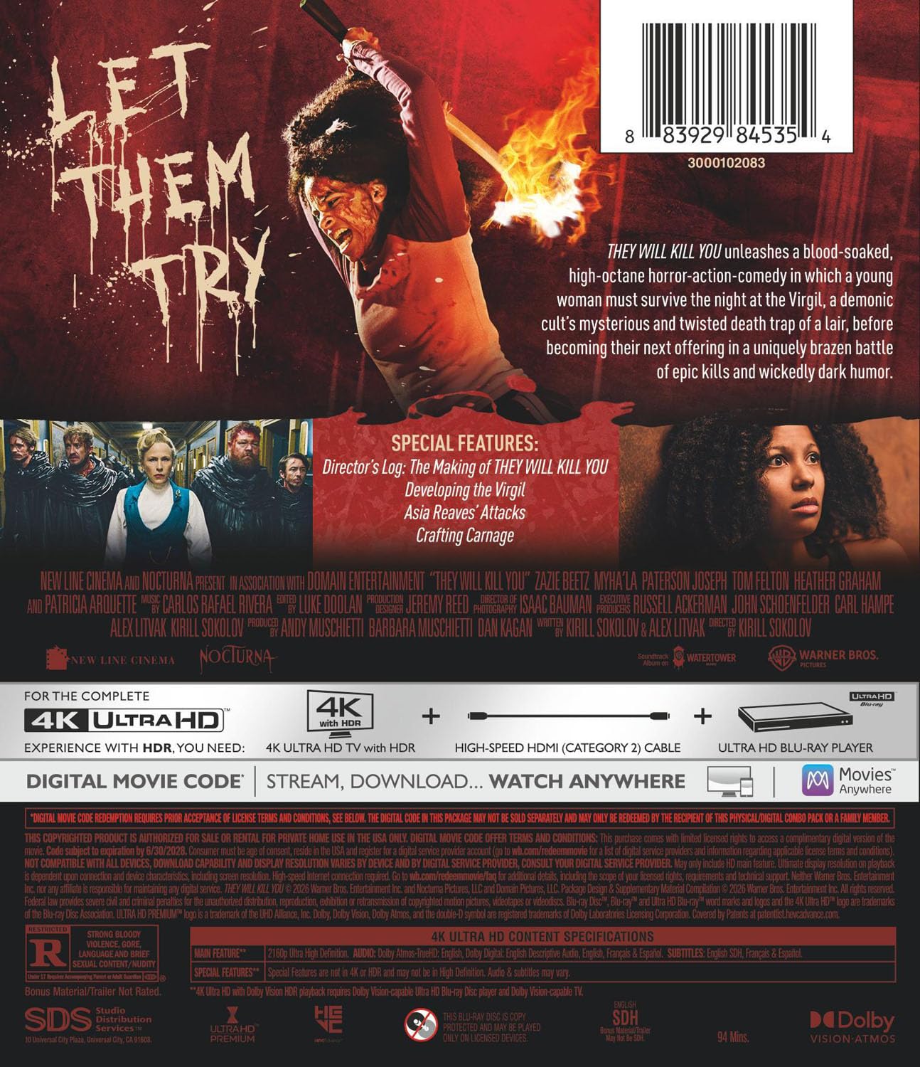 They Will Kill You 4K UHD (Warner Bros U.S.) [Preorder]