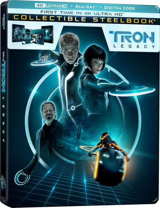 Tron Legacy 4K UHD + Blu-ray SteelBook (Disney U.S.) LIMIT 1 PER CUSTOMER