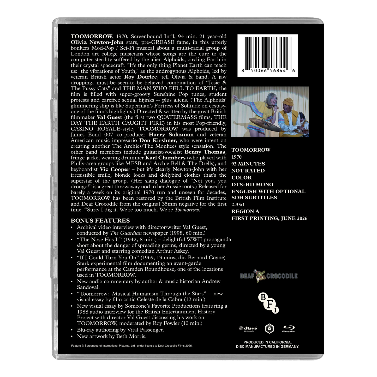 Toomorrow Deluxe Limited Edition Blu-ray (Deaf Crocodile) [Preorder]