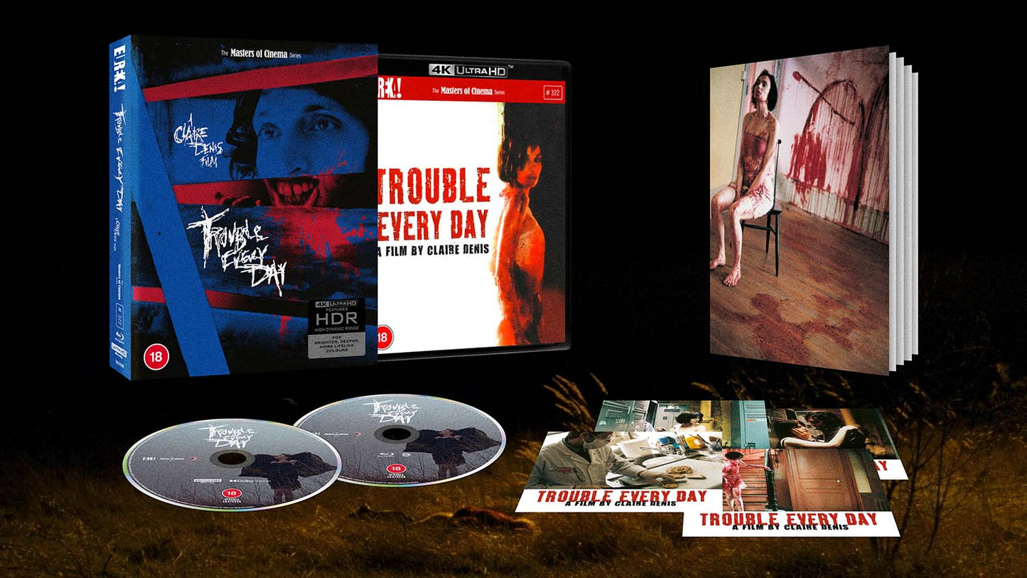 Trouble Every Day Limited Edition 4K UHD  + Blu-ray Hardbound Set with Book (Eureka/Region Free/B)