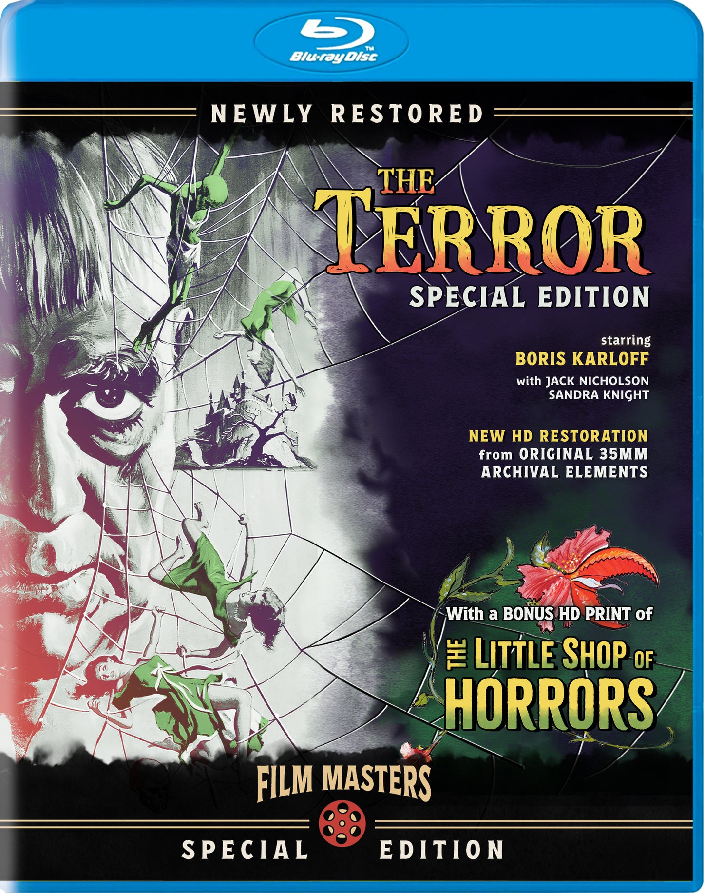 The Terror (1963) with Bonus Film, Little Shop of Horrors (1960) Blu-ray (Film Masters/U.S.)