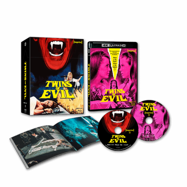 Twins Of Evil (1971) – 4K UHD + Blu-ray Limited Edition Hardbox (Imprint/Region Free) LIMIT 1 PER CUSTOMER
