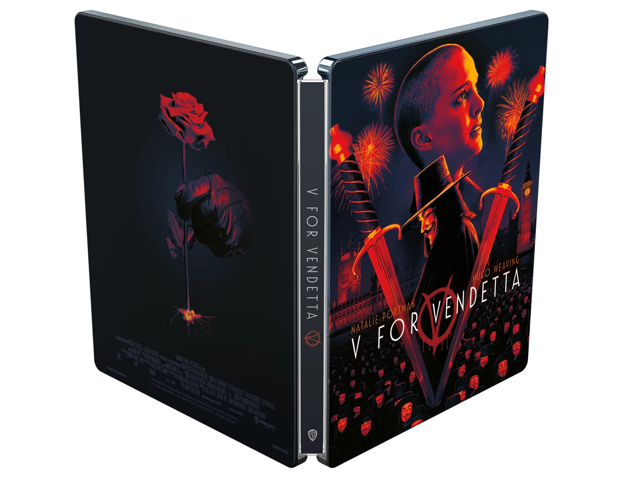 V For Vendetta Limited Edition Steelbook 4K Ultra HD + Blu-Ray (Warner Bros/Region Free) [Preorder]