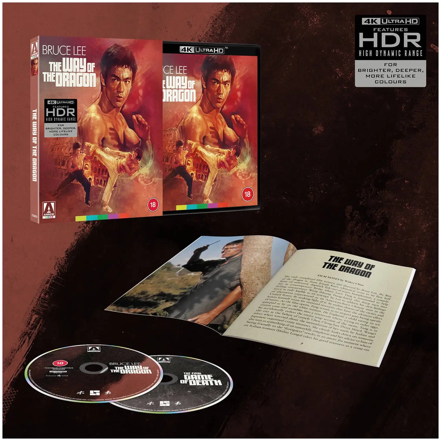 The Way of the Dragon 4K + BD with Slip (Arrow UK/Region Free/B The Way of the Dragon 4K + BD with Slip (Arrow UK/Region Free/B